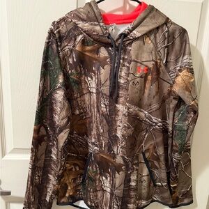 LG ColdGear Hoodie with Brown and Red